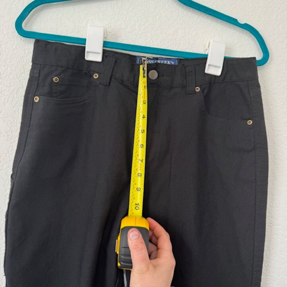 Bass Creek Workwear Pants Womens 14/16 Black Carpenter Utility Elastic Back - Picture 2 of 10